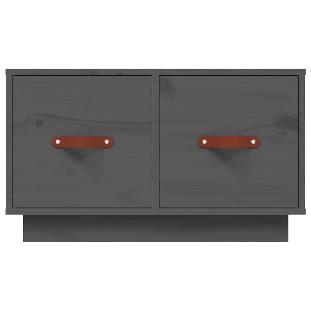 Couchtisch Grau 60x53x35 cm Massivholz Kiefer - Pazzar.ch