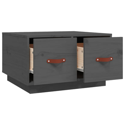 Couchtisch Grau 60x53x35 cm Massivholz Kiefer - Pazzar.ch