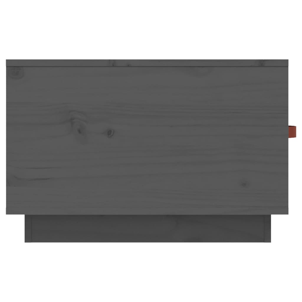 Couchtisch Grau 60x53x35 cm Massivholz Kiefer - Pazzar.ch