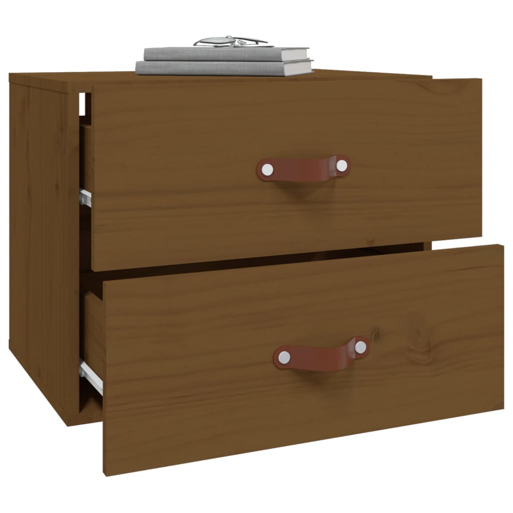 Wand-Nachttische 2 Stk. Honigbraun 50x36x40 cm - Pazzar.ch