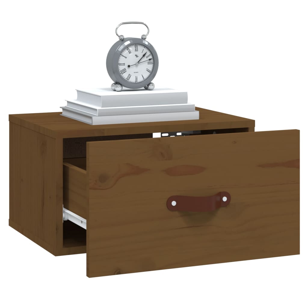 Wand-Nachttisch Honigbraun 40x29,5x22 cm - Pazzar.ch
