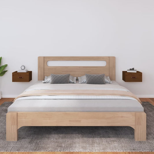 Wand-Nachttische 2 Stk. Honigbraun 40x29,5x22 cm - Pazzar.ch