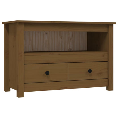 TV-Schrank Honigbraun 79x35x52 cm Massivholz Kiefer - Pazzar.ch