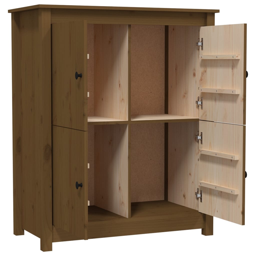 Sideboard Honigbraun 83x41,5x100 cm Massivholz Kiefer - Pazzar.ch