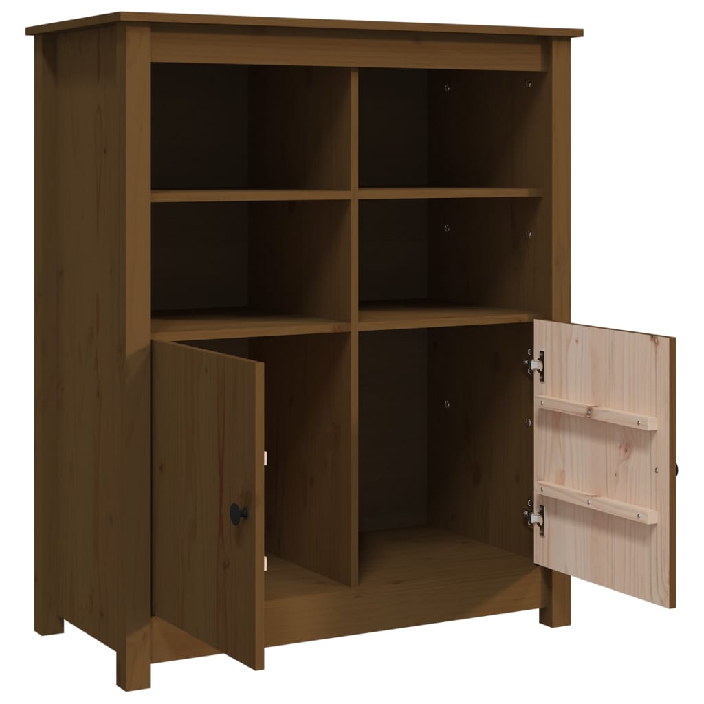 Sideboard Honigbraun 83x41,5x100 cm Massivholz Kiefer - Pazzar.ch