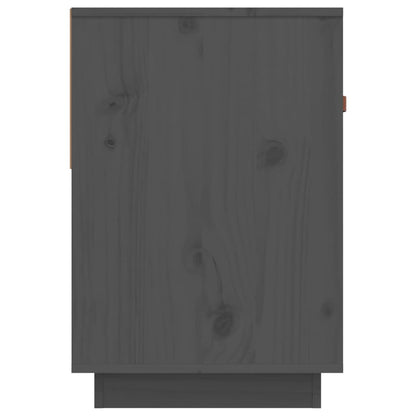TV-Schrank Grau 90x40x60 cm Massivholz Kiefer - Pazzar.ch