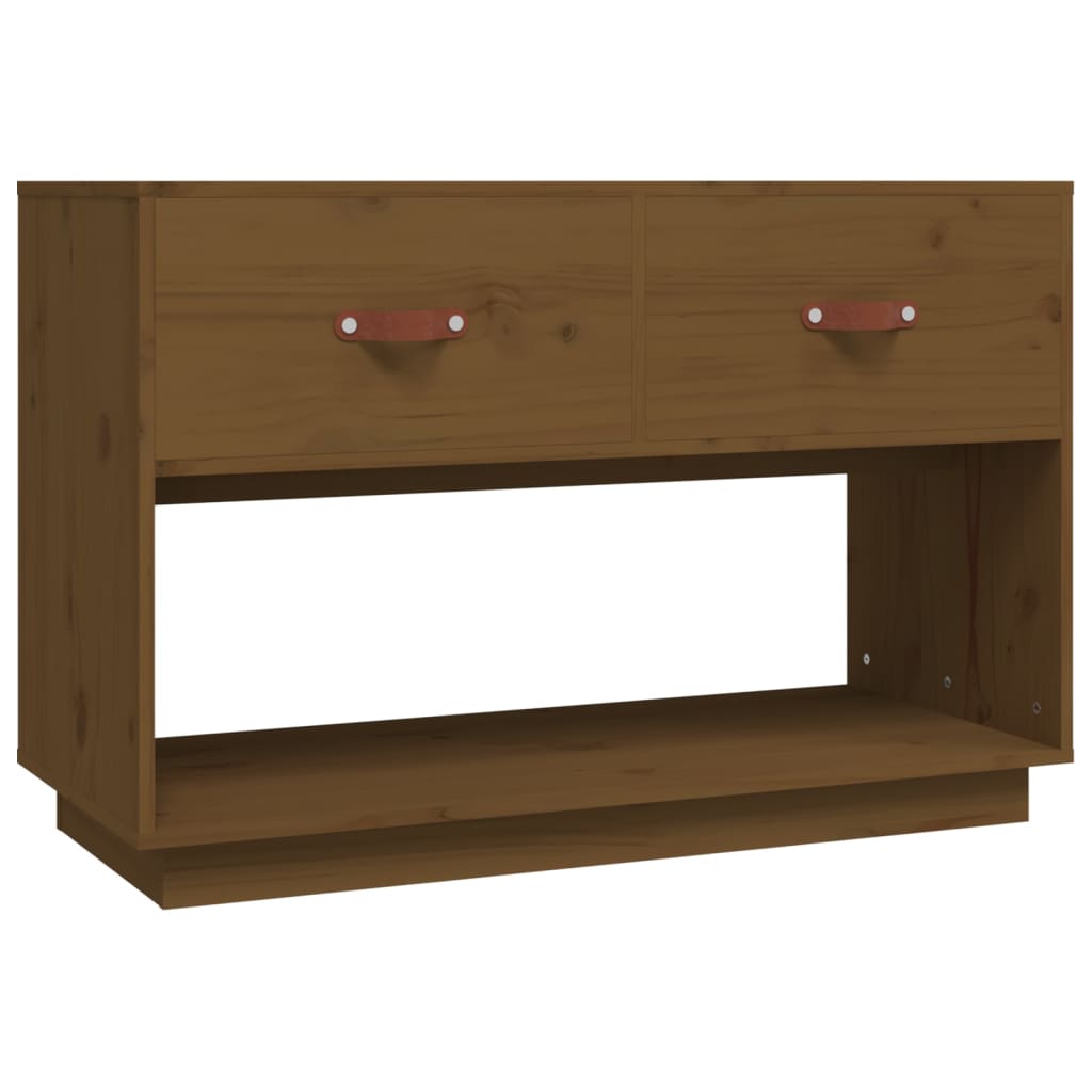 TV-Schrank Honigbraun 90x40x60 cm Massivholz Kiefer - Pazzar.ch