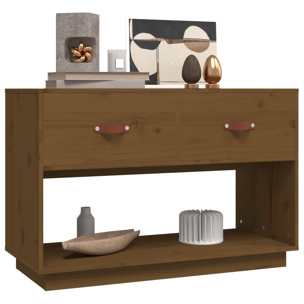 TV-Schrank Honigbraun 90x40x60 cm Massivholz Kiefer - Pazzar.ch