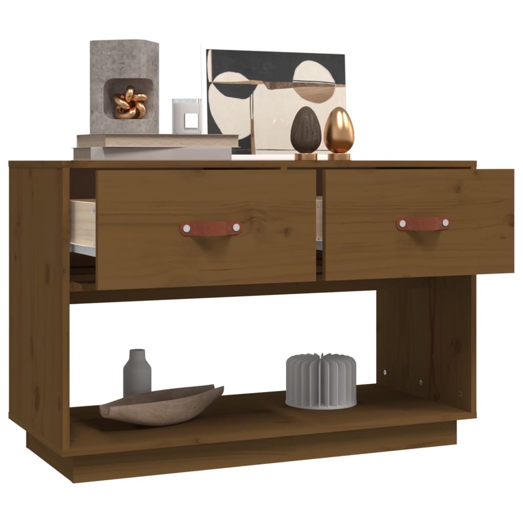 TV-Schrank Honigbraun 90x40x60 cm Massivholz Kiefer - Pazzar.ch