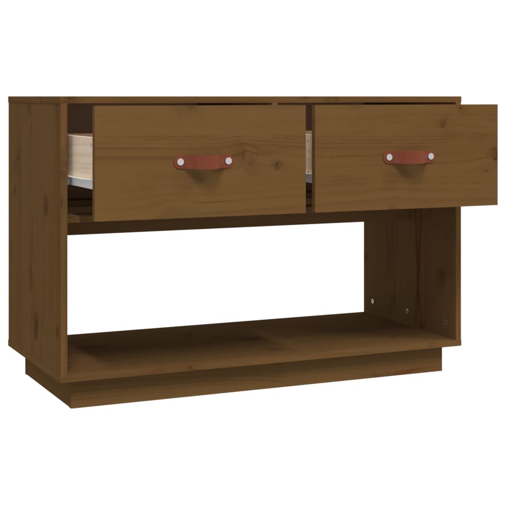 TV-Schrank Honigbraun 90x40x60 cm Massivholz Kiefer - Pazzar.ch