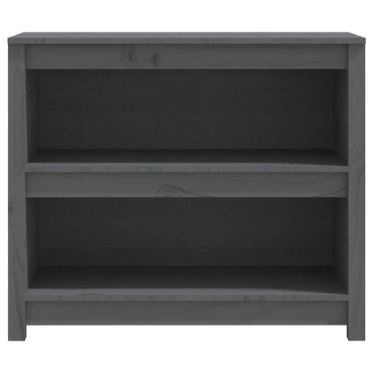 Bücherregal Grau 80x35x68 cm Massivholz Kiefer - Pazzar.ch