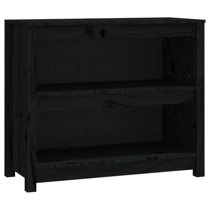 Bücherregal Schwarz 80x35x68 cm Massivholz Kiefer - Pazzar.ch