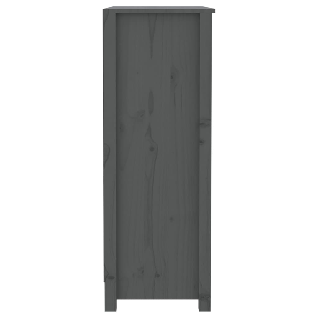 Bücherregal Grau 80x35x97 cm Massivholz Kiefer - Pazzar.ch