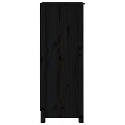 Bücherregal Schwarz 80x35x97 cm Massivholz Kiefer - Pazzar.ch