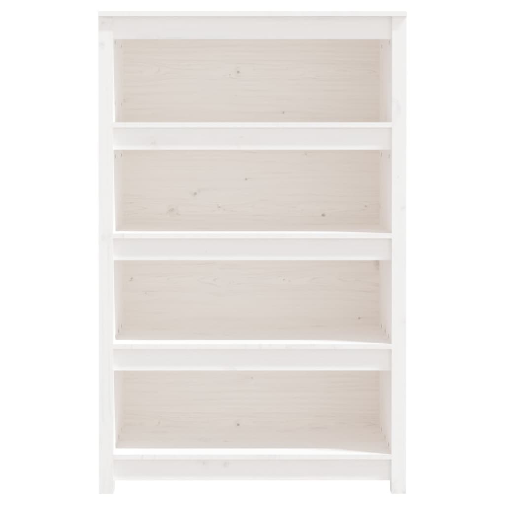Bücherregal Weiß 80x35x126 cm Massivholz Kiefer - Pazzar.ch