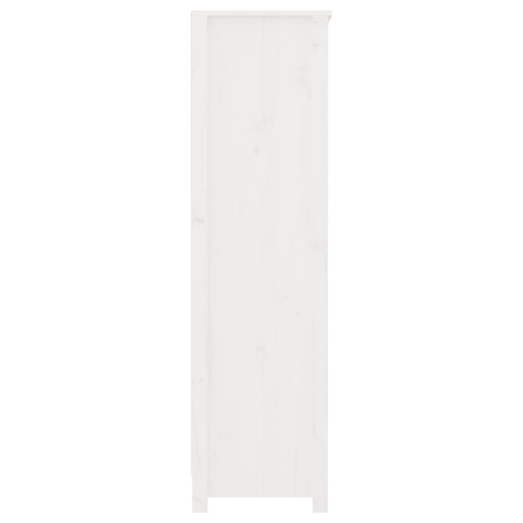 Bücherregal Weiß 80x35x126 cm Massivholz Kiefer - Pazzar.ch