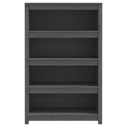 Bücherregal Grau 80x35x126 cm Massivholz Kiefer - Pazzar.ch
