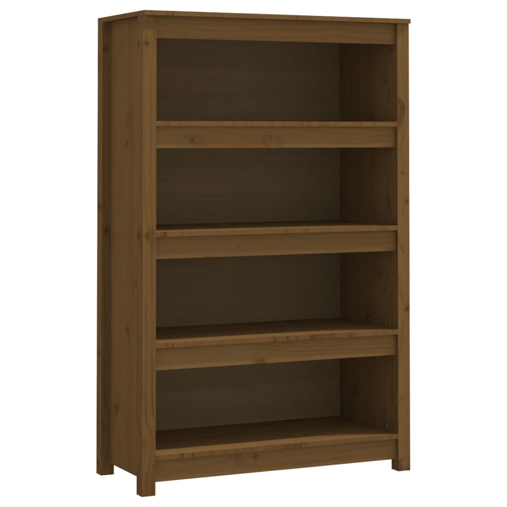 Bücherregal Honigbraun 80x35x126 cm Massivholz Kiefer - Pazzar.ch