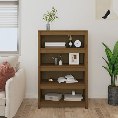 Bücherregal Honigbraun 80x35x126 cm Massivholz Kiefer - Pazzar.ch
