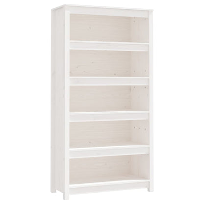 Bücherregal Weiß 80x35x154 cm Massivholz Kiefer - Pazzar.ch