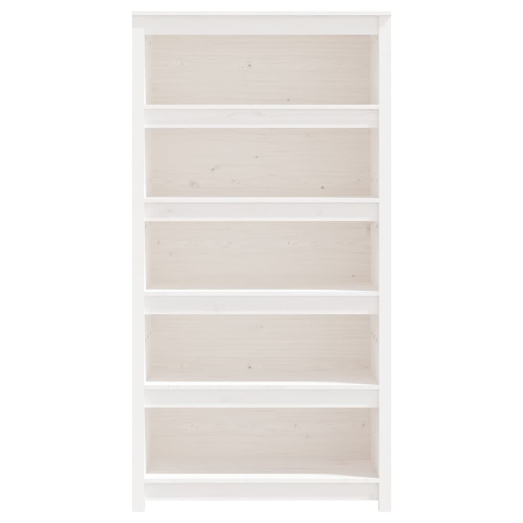 Bücherregal Weiß 80x35x154 cm Massivholz Kiefer - Pazzar.ch