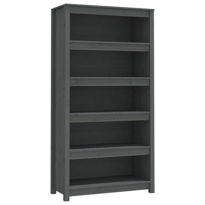 Bücherregal Grau 80x35x154 cm Massivholz Kiefer - Pazzar.ch