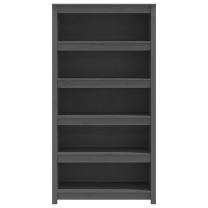 Bücherregal Grau 80x35x154 cm Massivholz Kiefer - Pazzar.ch