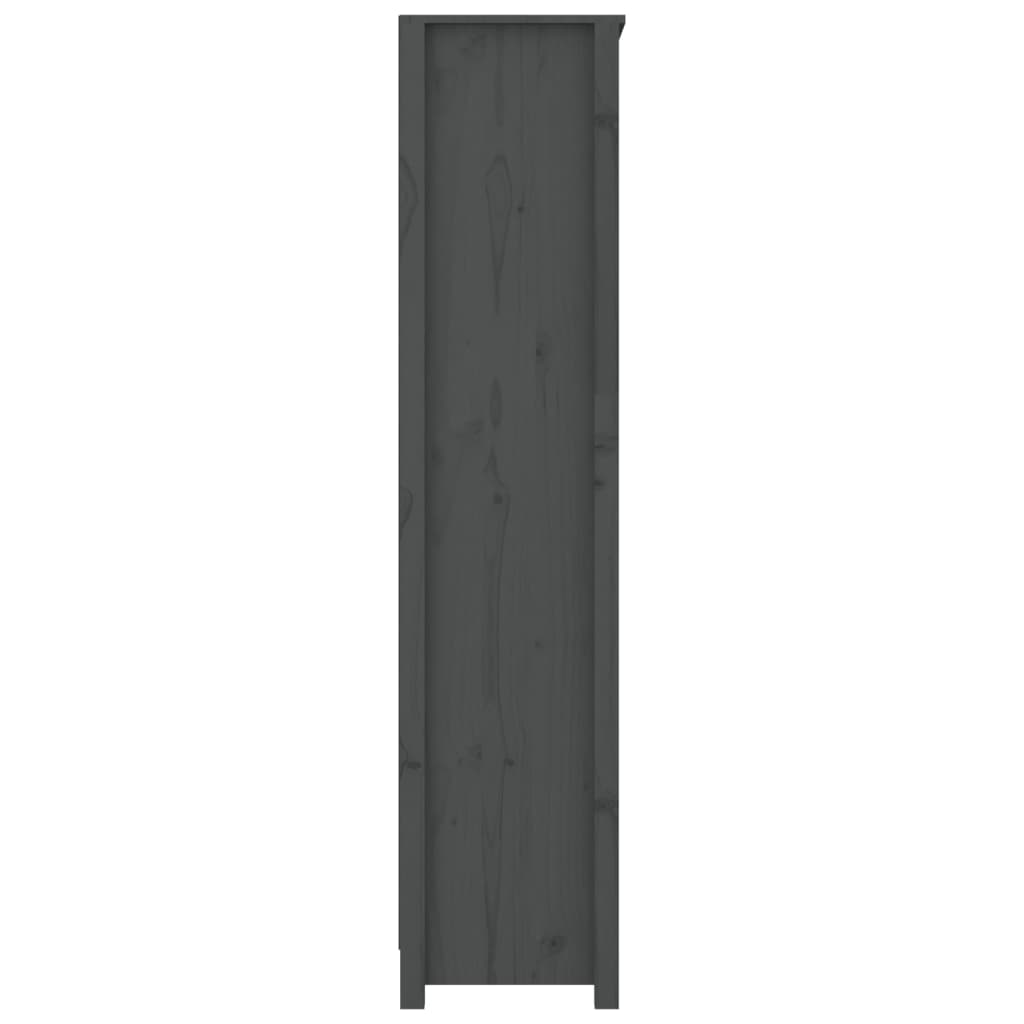 Bücherregal Grau 80x35x154 cm Massivholz Kiefer - Pazzar.ch