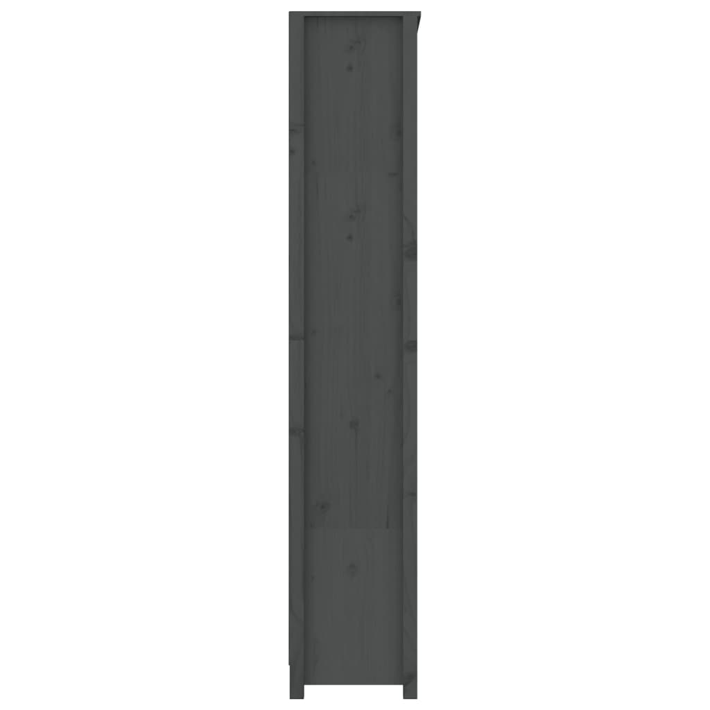 Bücherregal Grau 80x35x183 cm Massivholz Kiefer - Pazzar.ch