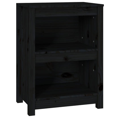 Bücherregal Schwarz 50x35x68 cm Massivholz Kiefer - Pazzar.ch