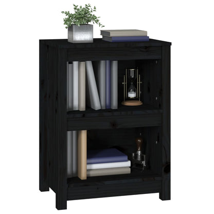 Bücherregal Schwarz 50x35x68 cm Massivholz Kiefer - Pazzar.ch
