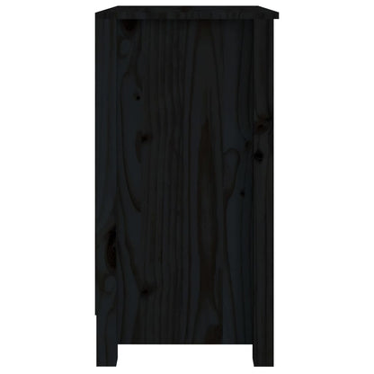 Bücherregal Schwarz 50x35x68 cm Massivholz Kiefer - Pazzar.ch