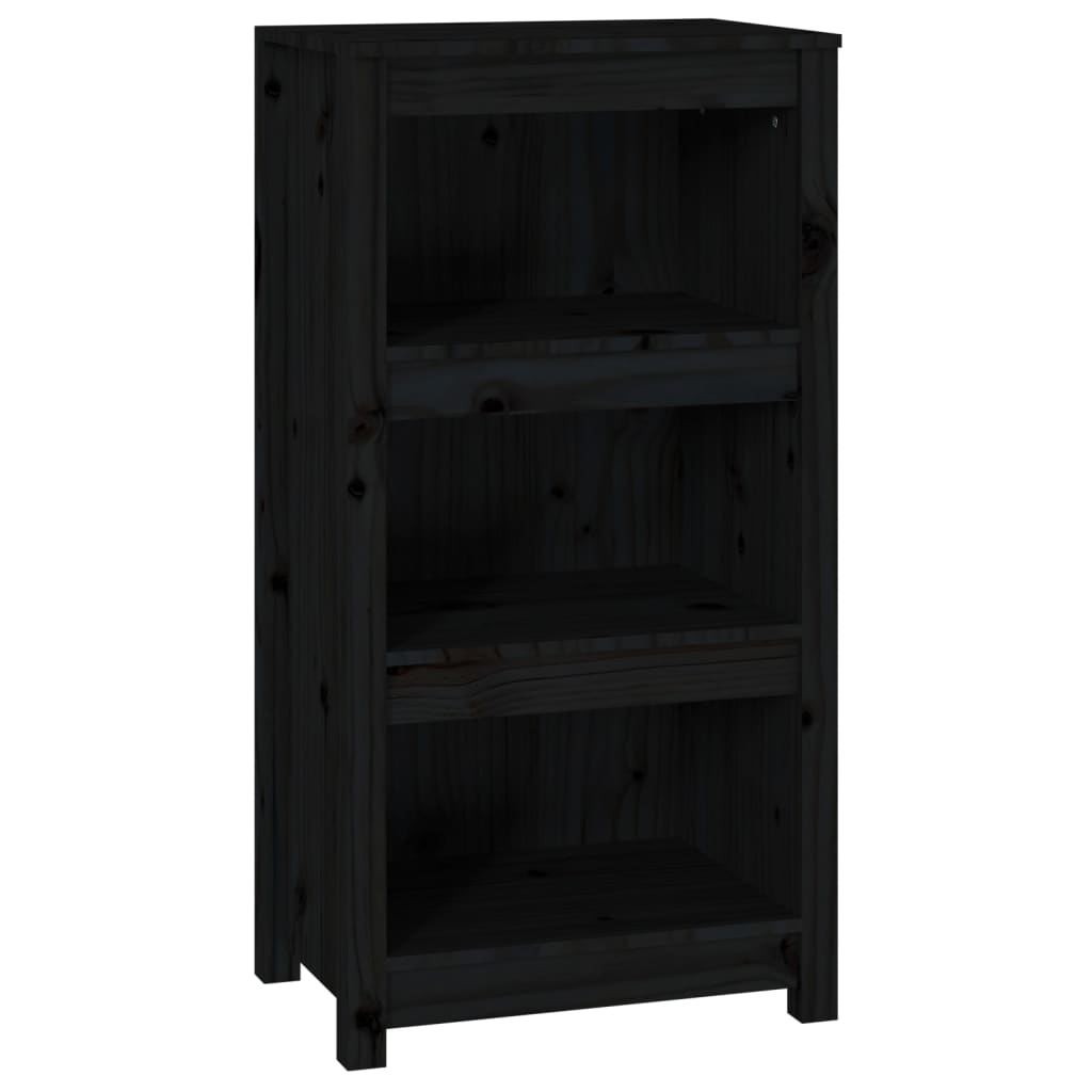 Bücherregal Schwarz 50x35x97 cm Massivholz Kiefer - Pazzar.ch