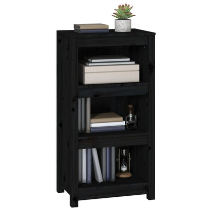 Bücherregal Schwarz 50x35x97 cm Massivholz Kiefer - Pazzar.ch