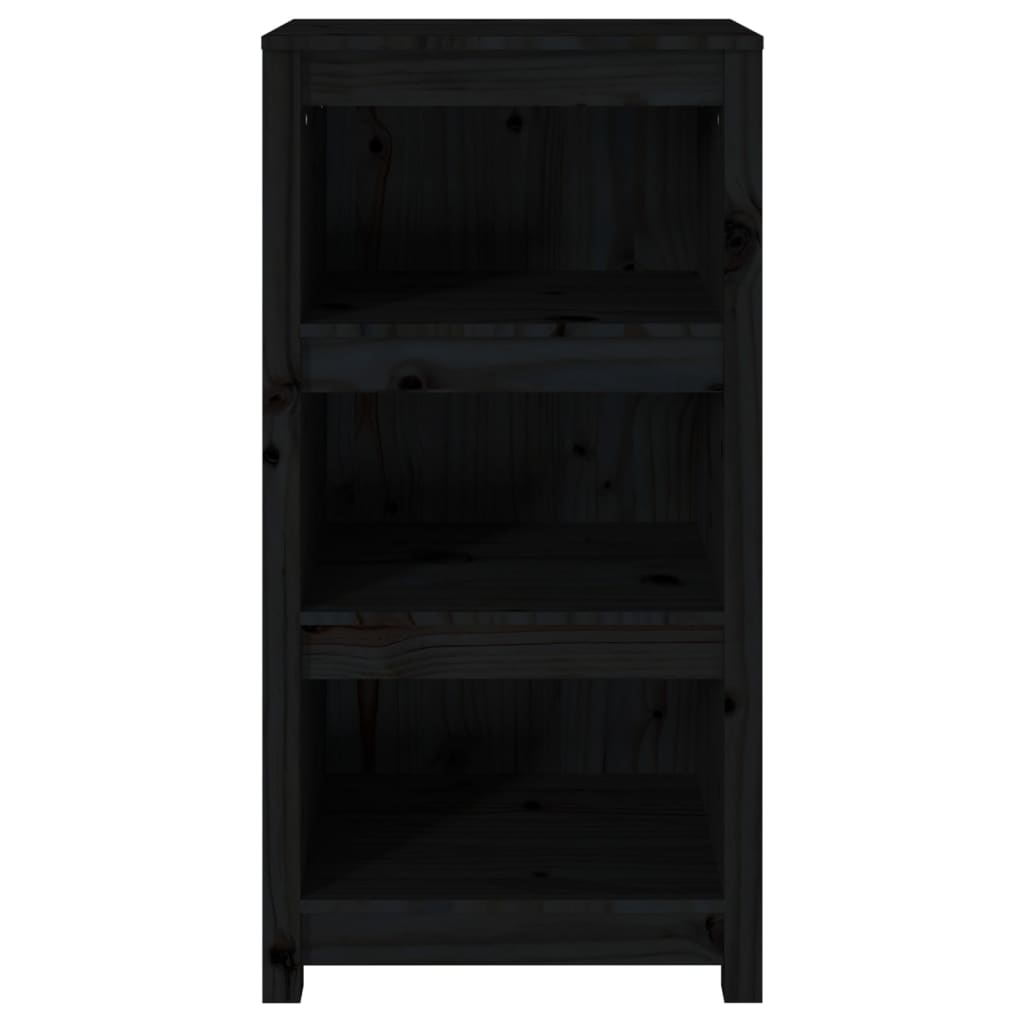 Bücherregal Schwarz 50x35x97 cm Massivholz Kiefer - Pazzar.ch