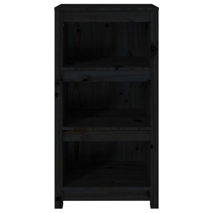 Bücherregal Schwarz 50x35x97 cm Massivholz Kiefer - Pazzar.ch
