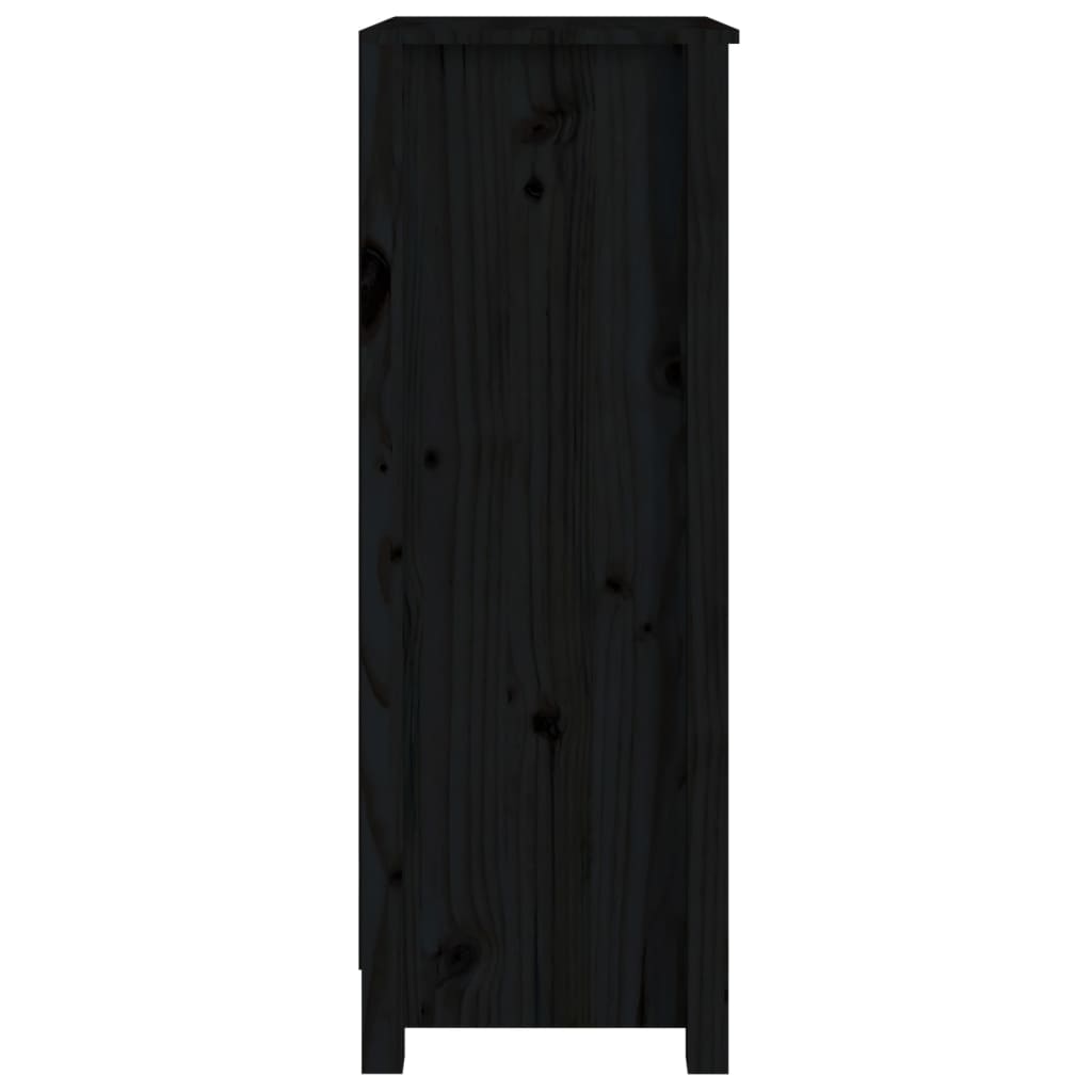 Bücherregal Schwarz 50x35x97 cm Massivholz Kiefer - Pazzar.ch