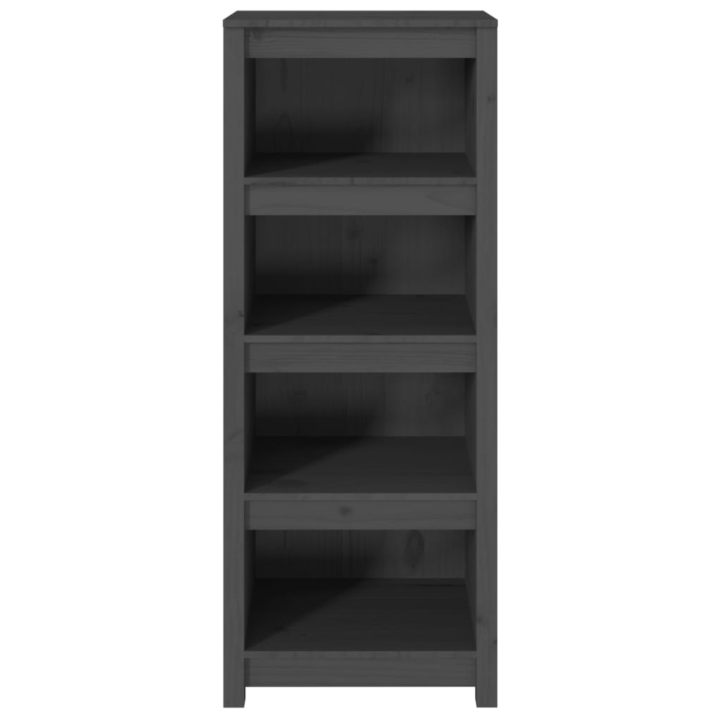 Bücherregal Grau 50x35x125,5 cm Massivholz Kiefer - Pazzar.ch