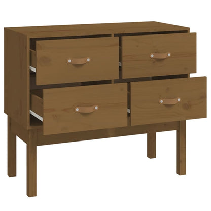 Konsolenschrank Honigbraun 90x40x78 cm Massivholz Kiefer - Pazzar.ch