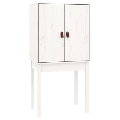 Highboard Weiß 60x40x120 cm Massivholz Kiefer - Pazzar.ch