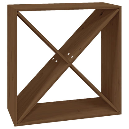 Weinregal Honigbraun 62x25x62 cm Massivholz Kiefer - Pazzar.ch