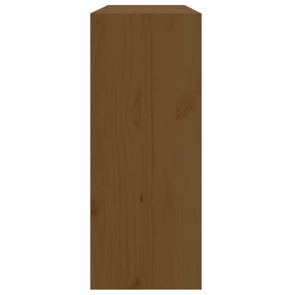 Weinregal Honigbraun 62x25x62 cm Massivholz Kiefer - Pazzar.ch