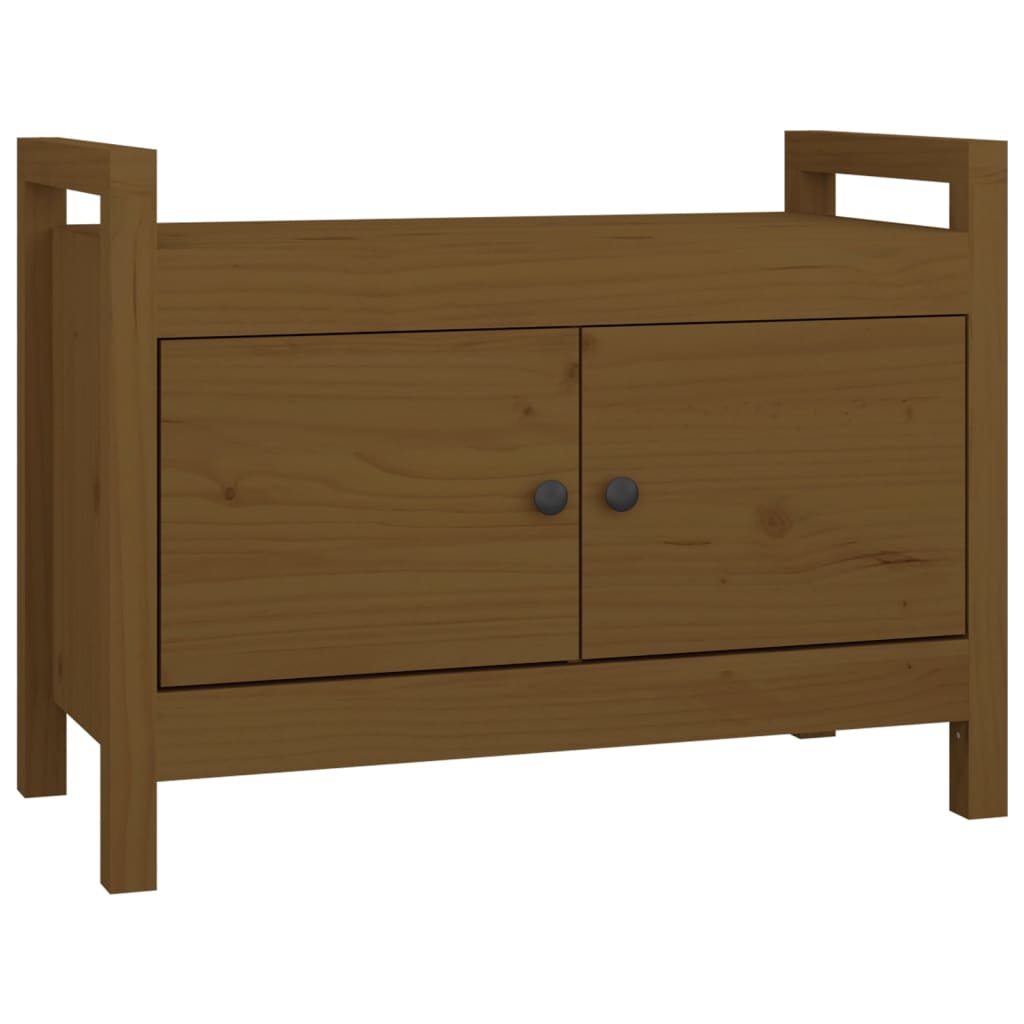 Flurbank Honigbraun 80x40x60 cm Massivholz Kiefer - Pazzar.ch