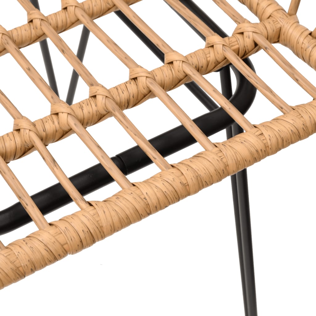 Gartenstühle 2 Stk. mit Armlehnen 56x64x80 cm PE-Rattan - Pazzar.ch
