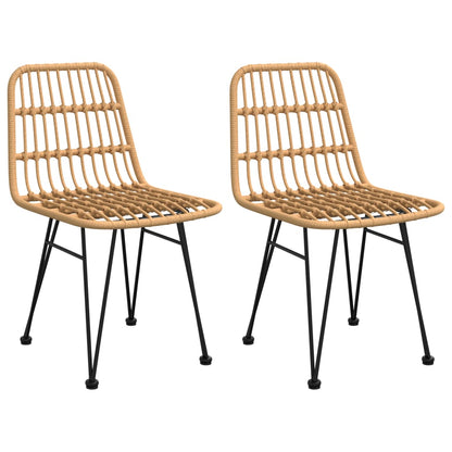 Gartenstühle 2 Stk. 48x62x84 cm PE-Rattan - Pazzar.ch