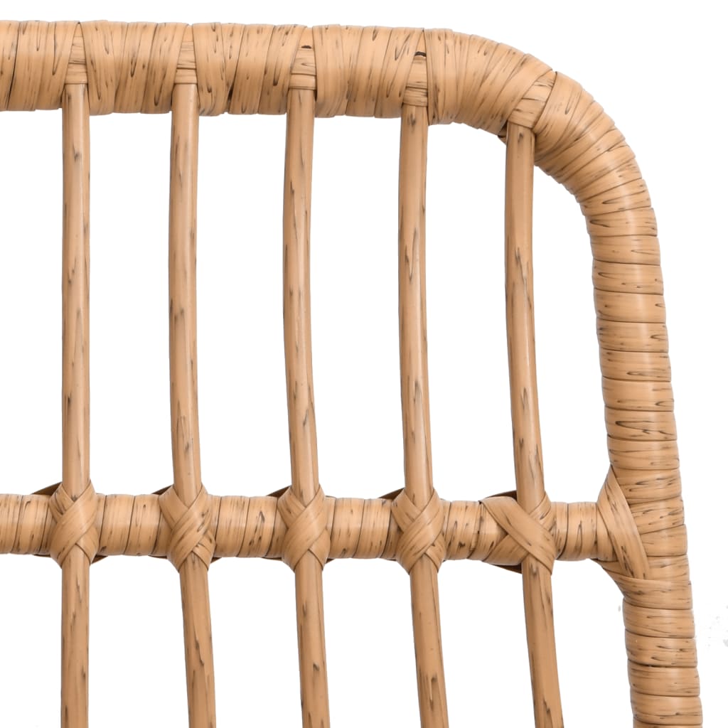 Gartenstühle 2 Stk. 48x62x84 cm PE-Rattan - Pazzar.ch