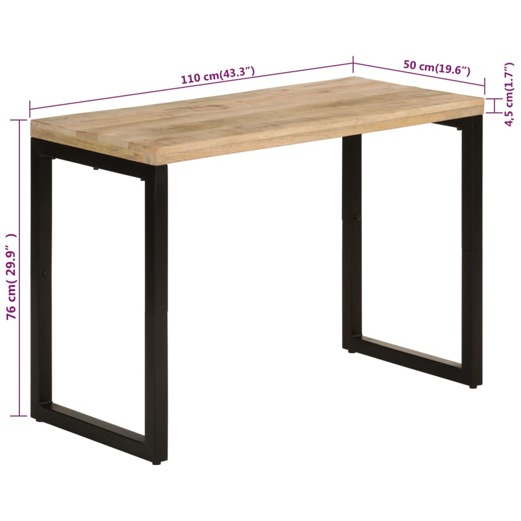 Esstisch 110x50x76 cm Massivholz Mango - Pazzar.ch