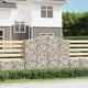 Gabionen mit Hochbogen 2 Stk. 200x50x160/180cm Verzinktes Eisen