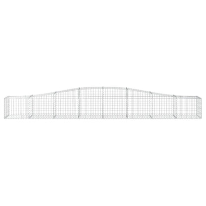 Gabionen mit Hochbogen 2 Stk. 400x50x40/60cm Verzinktes Eisen - Pazzar.ch