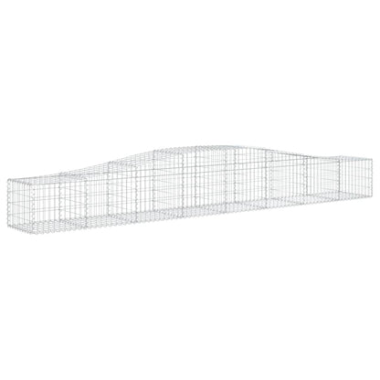 Gabionen mit Hochbogen 10 Stk. 400x50x40/60cm Verzinktes Eisen - Pazzar.ch